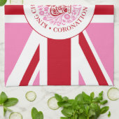 Koning Charles III Royal Coronation Logo Patriotic Theedoek (Gevouwen)