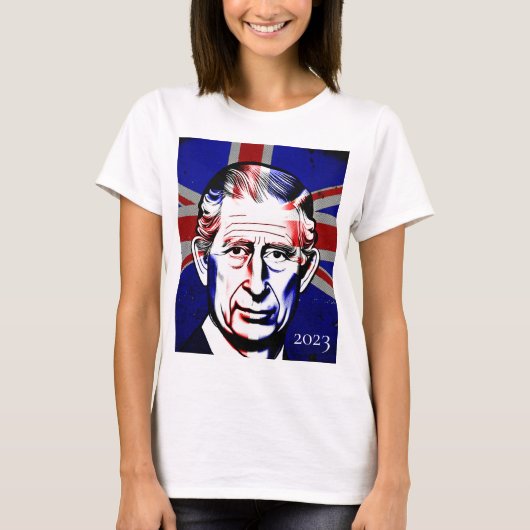 Koning Charles III T-Shirt (Voorkant)