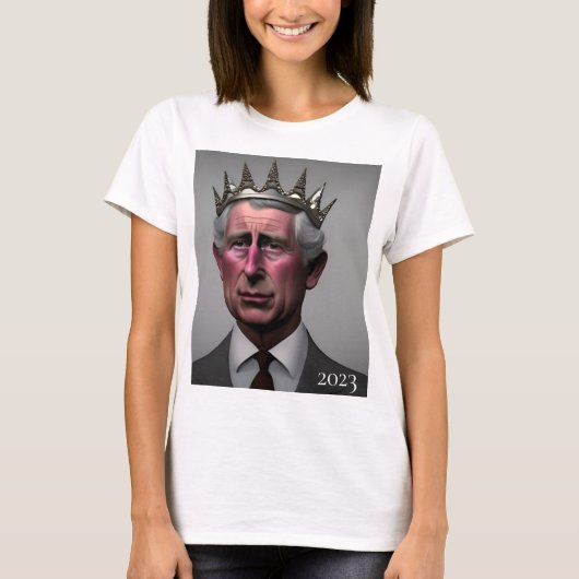 Koning Charles III T-Shirt (Voorkant)
