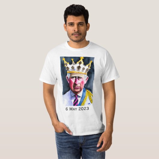 Koning Charles III T-Shirt (Voorkant volledig)