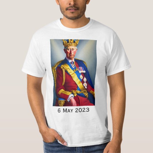 Koning Charles III T-Shirt (Voorkant)