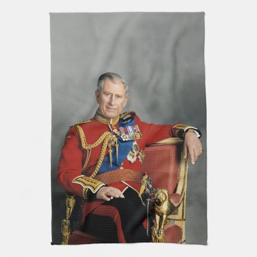 Koning Charles III Theedoek (Verticaal)