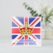 Koning Charles III Uitnodiging (Staand voorkant)