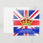 Koning Charles III Uitnodiging (Voorkant / Achterkant)
