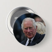 Koning Charles III van de Britse Button (Voorkant /achterkant)