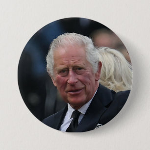 Koning Charles III van de Britse Button