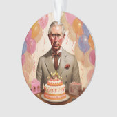 Koning Charles III Verjaardagsfeest Ornament (voorkant)