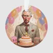Koning Charles III Verjaardagsfeest Ornament (voorkant)