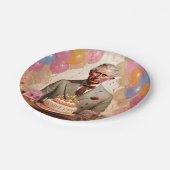 Koning Charles III Verjaardagsfeest Papieren Bordje (Gekanteld)