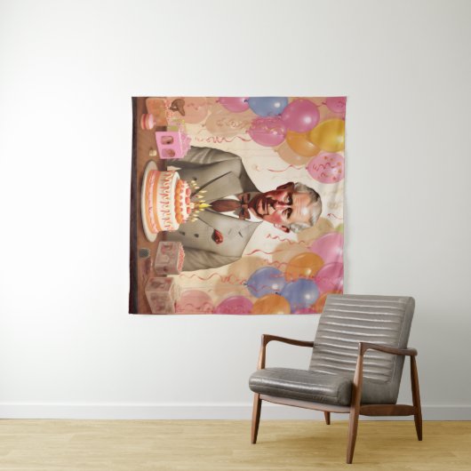 Koning Charles III Verjaardagsfeest Wandkleed (In Situ (horizontaal))