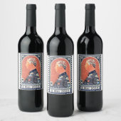 Koning Charles III Wijn Etiket (Flessen)