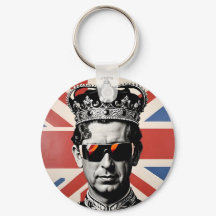 koning Charles III zonnebril Union jack