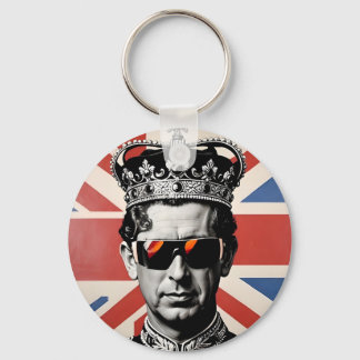 koning Charles III zonnebril Union jack Sleutelhanger