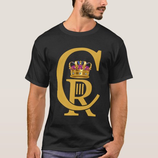 Koning Charles Iiiking 3e kroning 2023 CR Troon T-shirt (Voorkant)