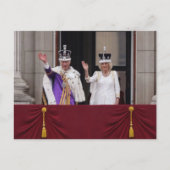 Koning Charles Queen Camilla balcony coronation da Briefkaart (Voorkant)