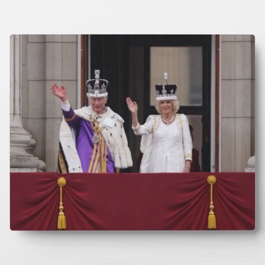 Koning Charles Queen Camilla balcony coronation da Fotoplaat (Voorkant)