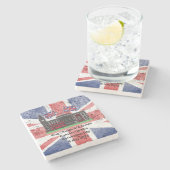 Koning Charles & Queen Consort Camilla Coronation Stenen Onderzetter (Zijkant)