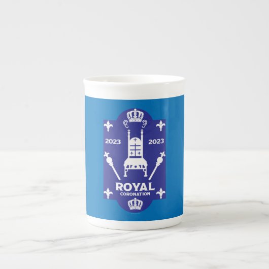 Koning Charles Royal Coronation 2023 Porselein Kop (Voorkant)