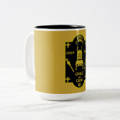 Koning Charles Royal Coronation 2023 Tweekleurige Koffiemok (Voorkant links)