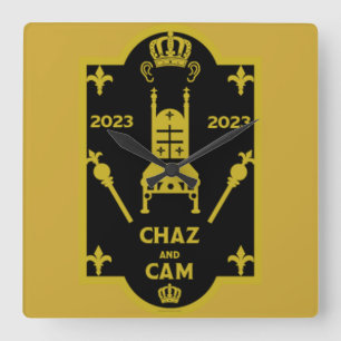 Koning Charles Royal Coronation 2023 Vierkante Klok