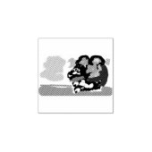Koning charles spaniel bloemen zo leuk rubberstempel (Afrduk)