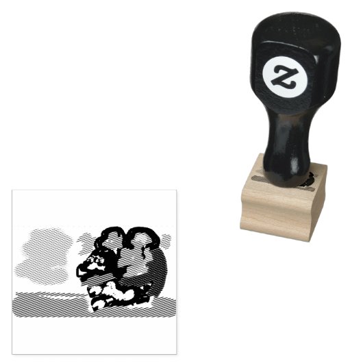 Koning charles spaniel bloemen zo leuk rubberstempel (Gestempeld)