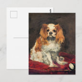 Koning Charles Spaniel, Briefkaart voor kunst (Voorkant / Achterkant)
