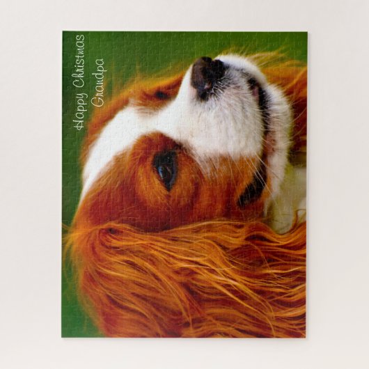 Koning Charles Spaniel Dog. Legpuzzel (Verticaal)