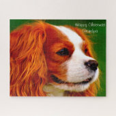 Koning Charles Spaniel Dog. Legpuzzel (Horizontaal)