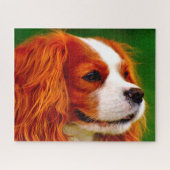 Koning Charles Spaniel Dog. Legpuzzel (Horizontaal)