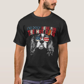 koning Charles Spaniel Funny op 4 juli jongstleden T-shirt