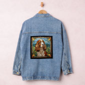 Koning Charles Spaniel Hond Jean Jas Denim Jacket (Hangar)