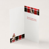 Koning Charles Spaniel met de kerstvakantie van Pl Kaart (Binnen)