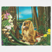 Koning Charles Spaniel Sprite Fantasy Fleece Deken (Voorkant (Horizontaal))