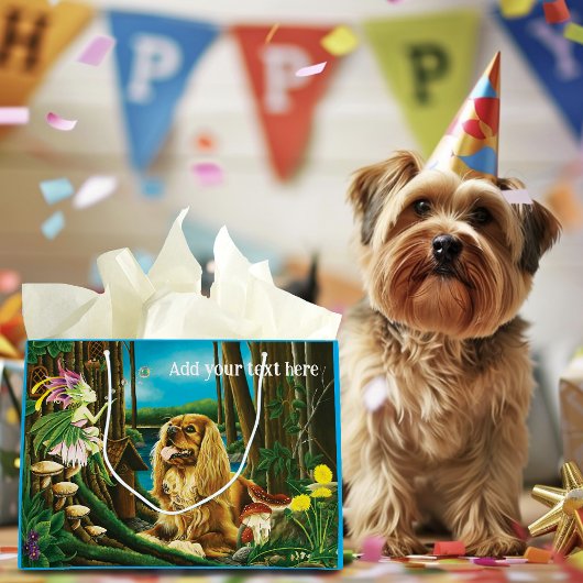 Koning Charles Spaniel Sprite Fantasy Groot Cadeauzakje
