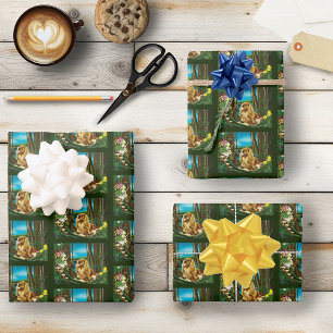 Koning Charles Spaniel Sprite Fantasy Inpakpapier Vel