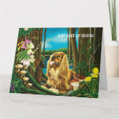 Koning Charles Spaniel Sprite Fantasy Kaart (Voorkant)