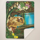 Koning Charles Spaniel Sprite Fantasy Sherpa Deken (Voorkant)