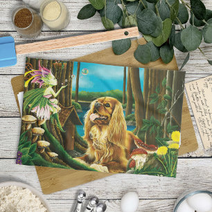 Koning Charles Spaniel Sprite Fantasy Theedoek