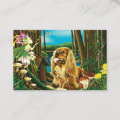 Koning Charles Spaniel Sprite Fantasy Visitekaartje (Voorkant)