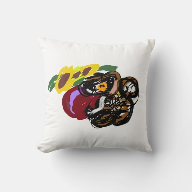 Koning charles spaniel zonnebloemen  kussen (Voorkant)