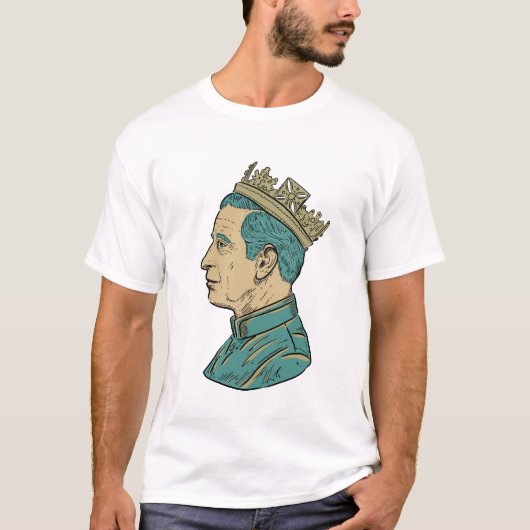 Koning Charles T-shirt (Voorkant)