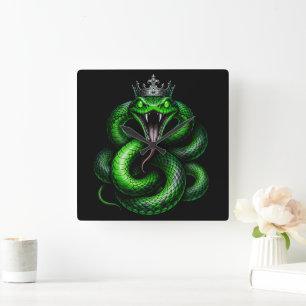 Koning Cobra Kroon Wandklok