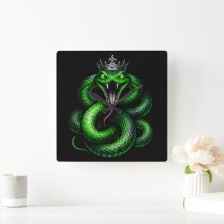 Koning Cobra Kroon Wandklok