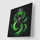 Koning Cobra Kroon Wandklok (Hoek)