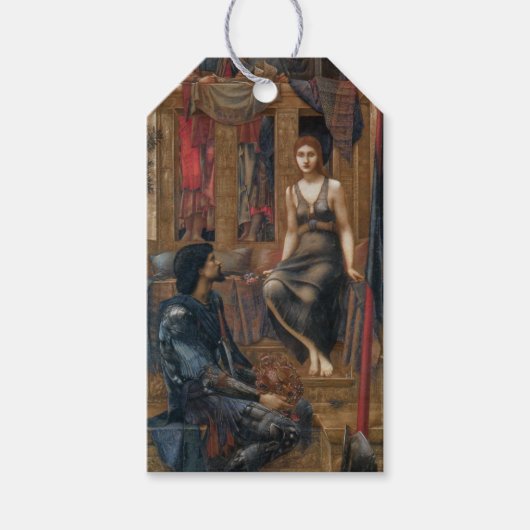 Koning Cophetua en de bedelmaagd (Burne-Jones) Cadeaulabel (Voorkant)