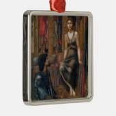 Koning Cophetua en de bedelmaagd (Burne-Jones) Metalen Ornament (Rechts)