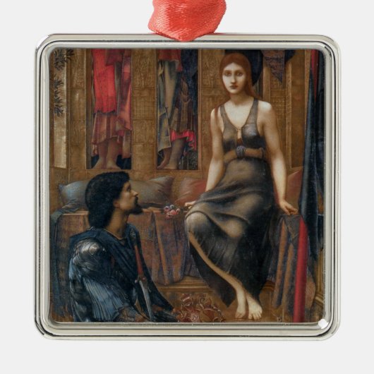 Koning Cophetua en de bedelmaagd (Burne-Jones) Metalen Ornament (Voorkant)