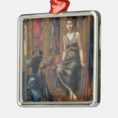 Koning Cophetua en de bedelmaagd (Burne-Jones) Metalen Ornament (Links)