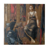 Koning Cophetua en de bedelmaagd (Burne-Jones) Tegeltje (Voorkant)
